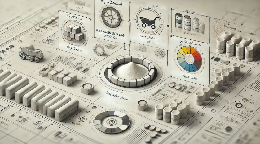 سیمان پرتلند سفید مشخصات فنی